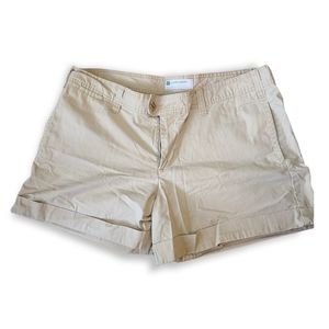 Gap Factory Favorite Khaki Cuffed Shorts Size 18 Stone
